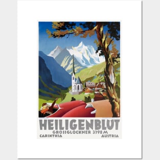 Heiligenblut Austria Vintage Poster Posters and Art